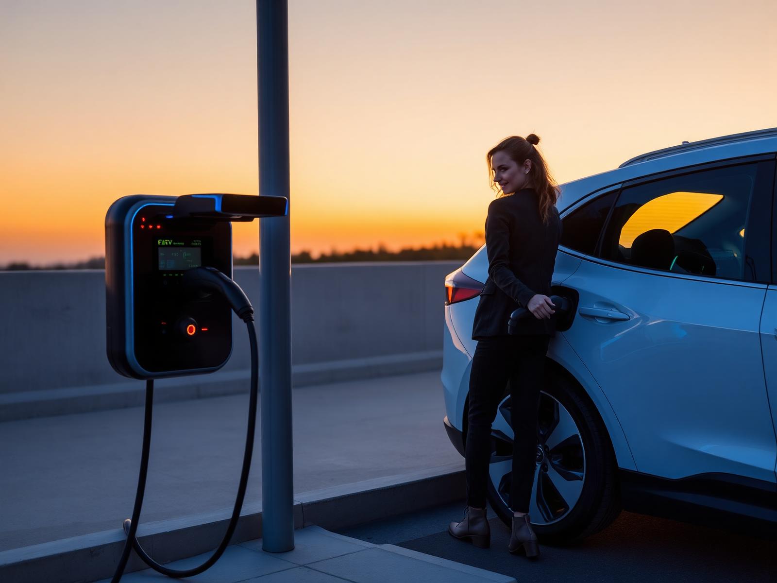Estação de recarga ECOS para veículos elétricos